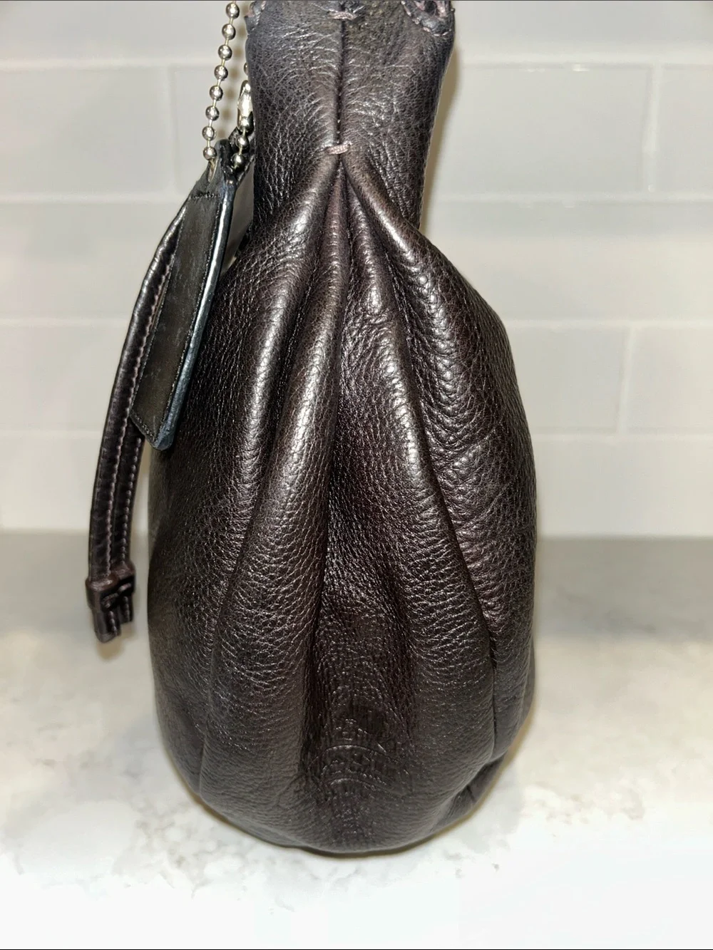 COACH 13655 Ali Hobo black leather shoulder bag